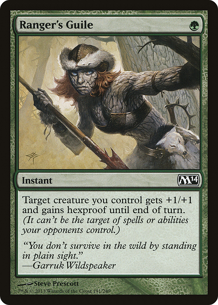 Magic 2014 - (M14-191) - Ranger's Guile Foil