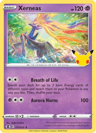 Celebrations  012/025 Xerneas  - Holofoil - Holo Rare