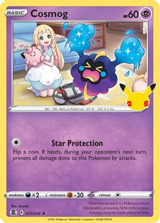 Celebrations  013/025 Cosmog  - Holofoil - Holo Rare