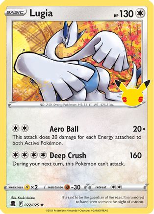 Celebrations  022/025 Lugia  - Holofoil - Holo Rare