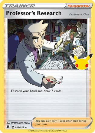Celebrations  023/025 Professor's Research  - Holofoil - Holo Rare