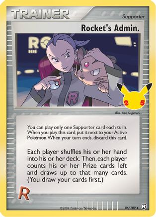 Celebrations Classic Collection  086/109 Rocket's Admin.  - Holofoil - Classic Collection