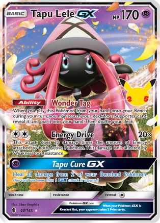 Celebrations Classic Collection  060/145 Tapu Lele GX  - Holofoil - Classic Collection