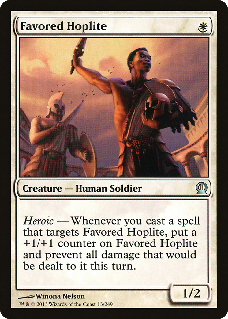 Theros - (THS-013) - Favored Hoplite Foil