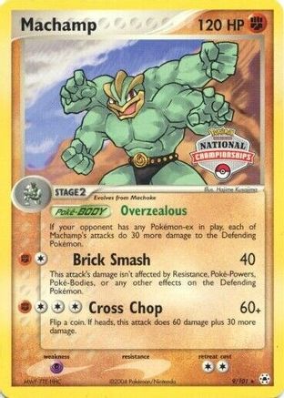 League & Championship Cards /101 Machamp - 9/101 (National Championships)  - Promo