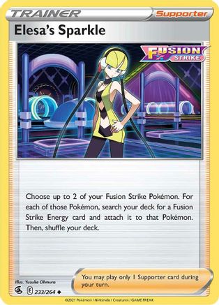 SWSH08 Fusion Strike  233/264 Elesa's Sparkle  - Uncommon