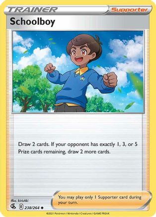 SWSH08 Fusion Strike  238/264 Schoolboy  - Reverse Holofoil - Uncommon