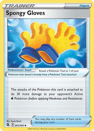 SWSH08 Fusion Strike  243/264 Spongy Gloves  - Uncommon