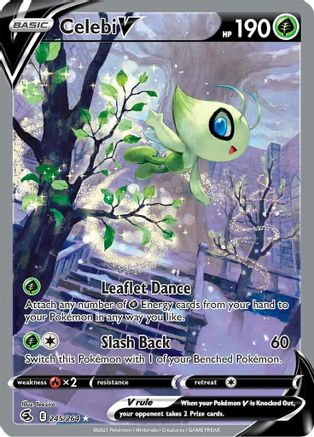 SWSH08 Fusion Strike  245/264 Celebi V (Alternate Full Art)  - Holofoil - Ultra Rare