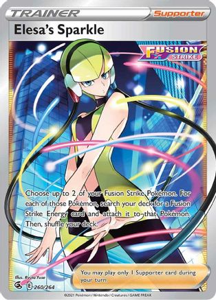 SWSH08 Fusion Strike  260/264 Elesa's Sparkle (Full Art)  - Holofoil - Ultra Rare