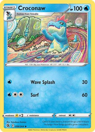 SWSH08 Fusion Strike  056/264 Croconaw  - Uncommon