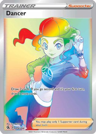 SWSH08 Fusion Strike  274/264 Dancer (Secret)  - Holofoil - Secret Rare