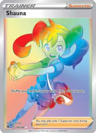 SWSH08 Fusion Strike  278/264 Shauna (Secret)  - Holofoil - Secret Rare