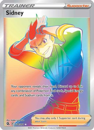 SWSH08 Fusion Strike  279/264 Sidney (Secret)  - Holofoil - Secret Rare