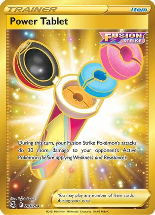 SWSH08 Fusion Strike  281/264 Power Tablet (Secret)  - Holofoil - Secret Rare