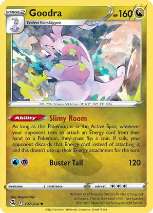 SWSH08 Fusion Strike  197/264 Goodra  - Reverse Holofoil - Rare