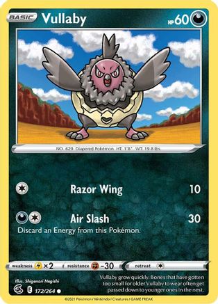 SWSH08 Fusion Strike  172/264 Vullaby  - Common