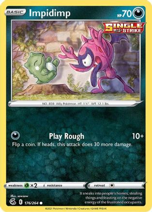 SWSH08 Fusion Strike  176/264 Impidimp  - Common