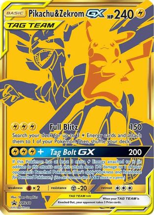 SM Promos  SM248 Pikachu & Zekrom GX  - Holofoil - Promo