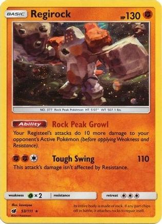 SM Promos  053/111 Regirock  - Holofoil - Promo