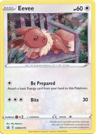 SWSH Sword & Shield Promo Cards  SWSH175 Eevee  - Holofoil - Promo