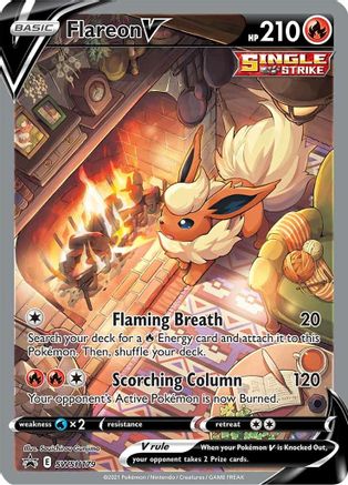 SWSH Sword & Shield Promo Cards  SWSH179 Flareon V  - Holofoil - Promo