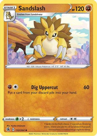 SWSH08 Fusion Strike  132/264 Sandslash  - Uncommon