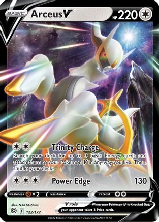 SWSH09 Brilliant Stars  122/172 Arceus V  - Holofoil - Ultra Rare