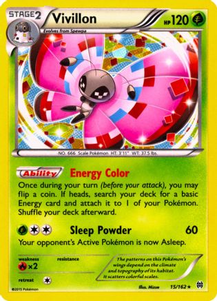 Miscellaneous Cards & Products  015/162 Vivillon  - Holofoil - Promo