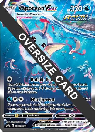 Jumbo Cards  Vaporeon VMAX - SWSH182  - Holofoil - Promo