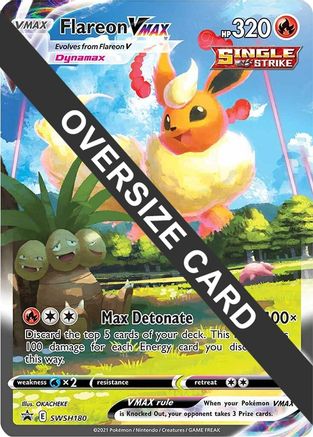 Jumbo Cards  Flareon VMAX - SWSH180  - Holofoil - Promo