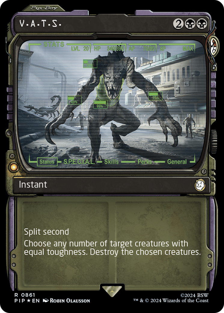 Fallout - (PIP-861) - V.A.T.S. (Showcase) (Surge Foil): (Showcase) Foil