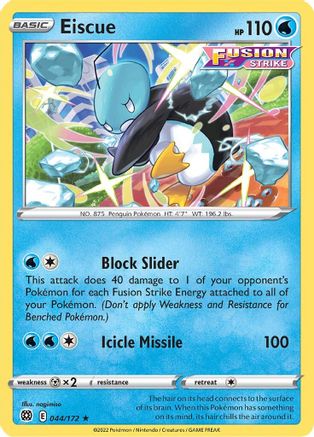 SWSH09 Brilliant Stars  044/172 Eiscue  - Rare