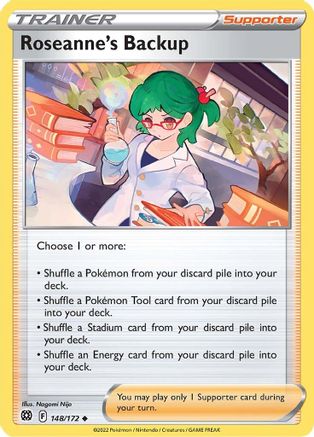 SWSH09 Brilliant Stars  148/172 Roseanne's Backup  - Uncommon