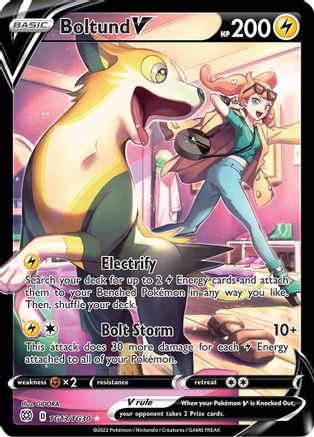 SWSH09 Brilliant Stars Trainer Gallery  TG13/TG30 Boltund V  - Holofoil - Ultra Rare