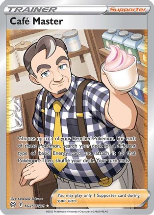 SWSH09 Brilliant Stars Trainer Gallery  TG25/TG30 Cafe Master  - Holofoil - Ultra Rare