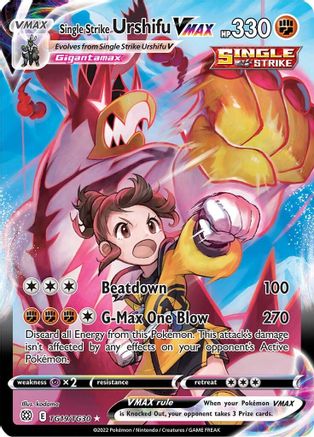 SWSH09 Brilliant Stars Trainer Gallery  TG19/TG30 Single Strike Urshifu VMAX  - Holofoil - Ultra Rare