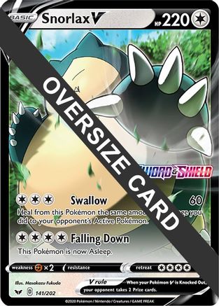 Jumbo Cards /202 Snorlax V - 141/202  - Holofoil - Promo