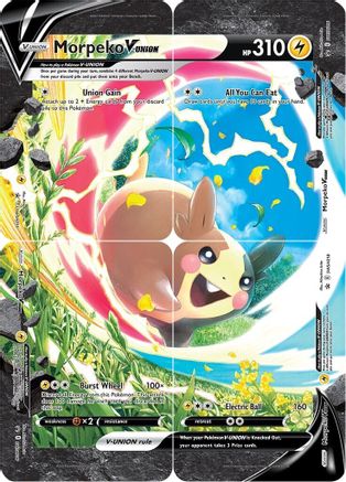SWSH Sword & Shield Promo Cards  SWSH218 Morpeko V-Union [Set of 4]  - Holofoil - Promo