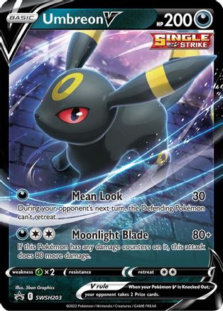 SWSH Sword & Shield Promo Cards  SWSH203 Umbreon V  - Holofoil - Promo