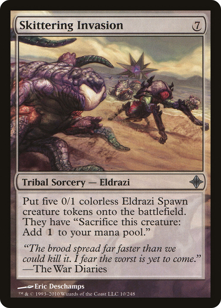 Rise of the Eldrazi - (ROE-010) - Skittering Invasion Foil