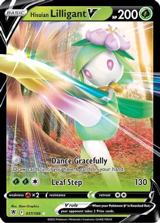 SWSH10 Astral Radiance  017/189 Hisuian Lilligant V  - Holofoil - Ultra Rare