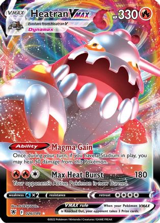 SWSH10 Astral Radiance  026/189 Heatran VMAX  - Holofoil - Ultra Rare