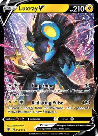 SWSH10 Astral Radiance  050/189 Luxray V  - Holofoil - Ultra Rare
