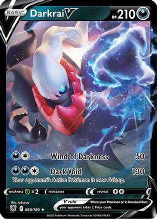SWSH10 Astral Radiance  098/189 Darkrai V  - Holofoil - Ultra Rare