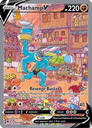 SWSH10 Astral Radiance  172/189 Machamp V (Alternate Full Art)  - Holofoil - Ultra Rare