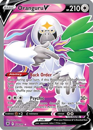 SWSH10 Astral Radiance  179/189 Oranguru V (Full Art)  - Holofoil - Ultra Rare