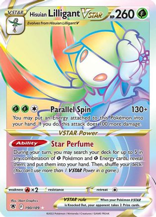 SWSH10 Astral Radiance  190/189 Hisuian Lilligant VSTAR (Secret)  - Holofoil - Secret Rare