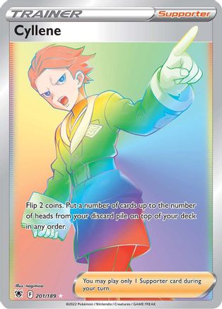 SWSH10 Astral Radiance  201/189 Cyllene (Secret)  - Holofoil - Secret Rare
