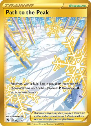 SWSH10 Astral Radiance  213/189 Path to the Peak (Secret)  - Holofoil - Secret Rare